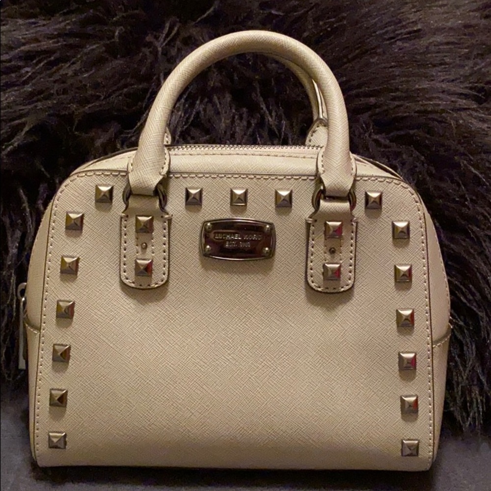Michael Kors mini studded satchel purse